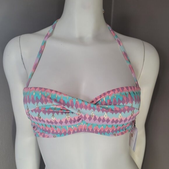 Shade & Shore Front Twist Bandeau Bikini Top - Picture 2 of 7
